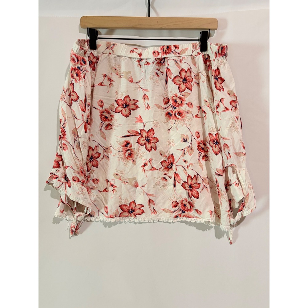 i jeans by Buffalo Off The‎ Shoulder Top M Floral Boho Festival Casual Coastal